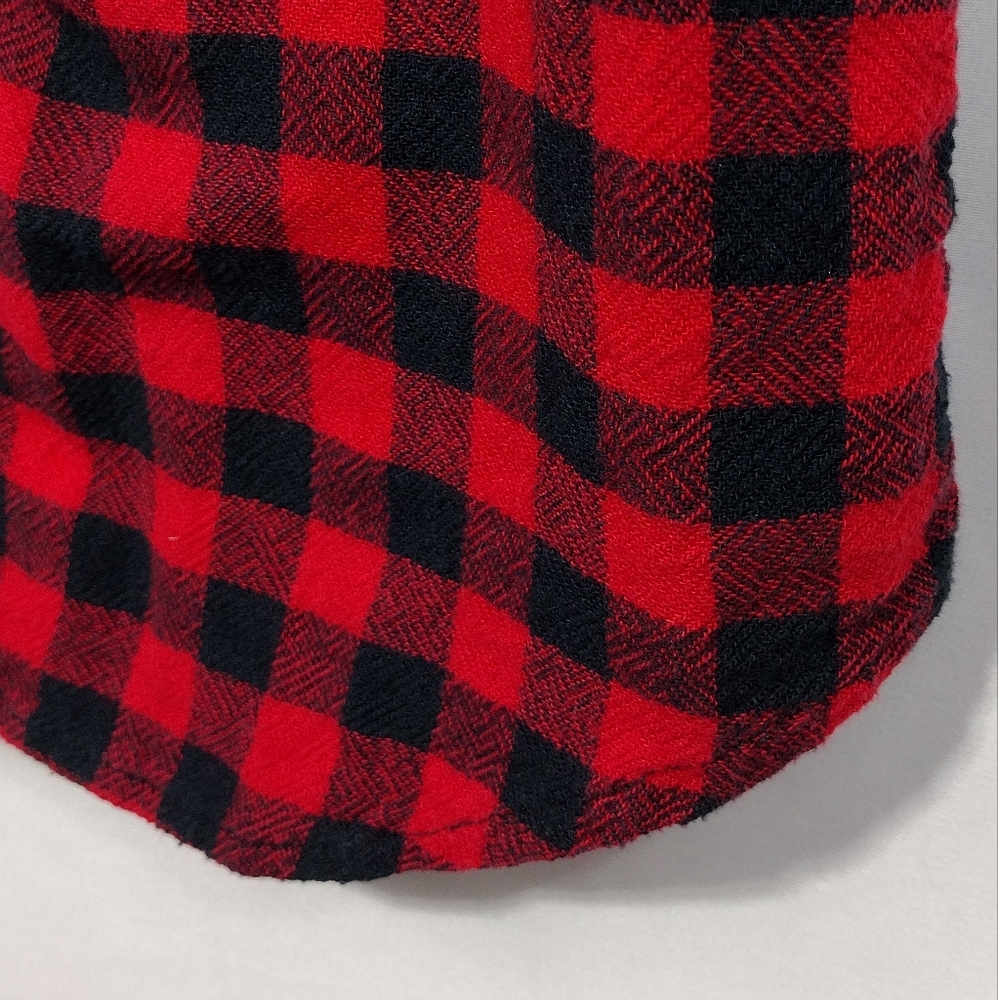 Denim & Supply Ralph Lauren Plaid Tomboy Fit Button Shirt Womens S Red Black 90s - Picture 5 of 8